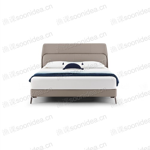 Light Luxury Modern Leather Master Bed