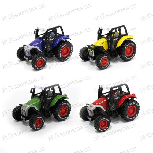 Alloy pull back farm tractor models trcuk toy