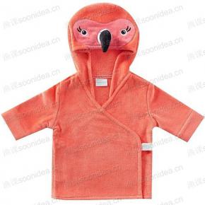 Flamingo Baby Kids Critter Robe