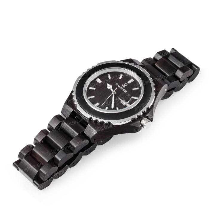 All - metal black watch