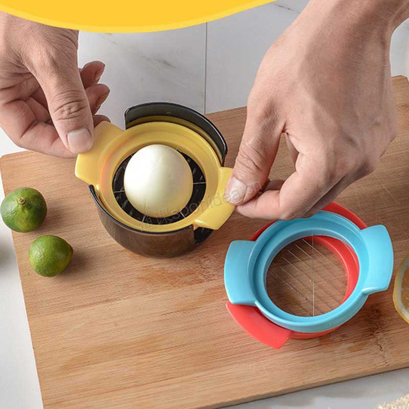 3 in 1 Kitchen Tool ABS 304 Stainless Steel Cutter Egg Slicer