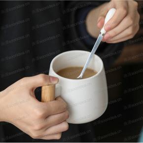 15 oz Wooden Handle Mug Nordic Cup Ceramic Coffee Mug