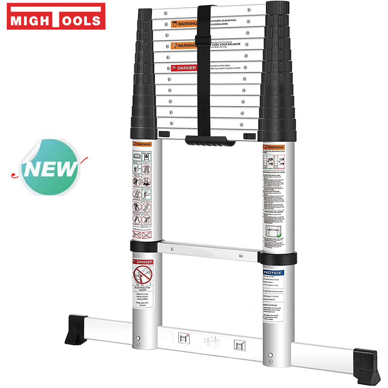 Soft close telescopic ladder