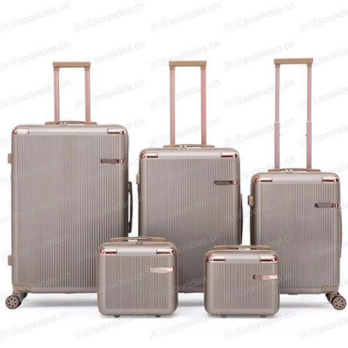 Multi color high-quality Abs Pc 3-piece luggage set