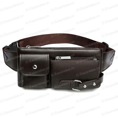 Hot Sell Genuine Leather Front Chest Bag Casual Fashion Shoulder Crossbody Bag