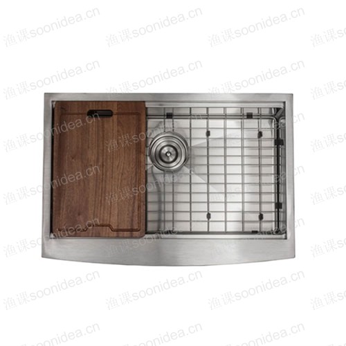 30 Inch Burshed Workstations Sink Farmhouse Sink Single Bowl Cupc
