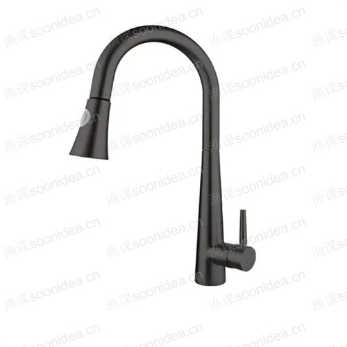 Matte Black Pull Down Kitchen Faucet KF3040SB