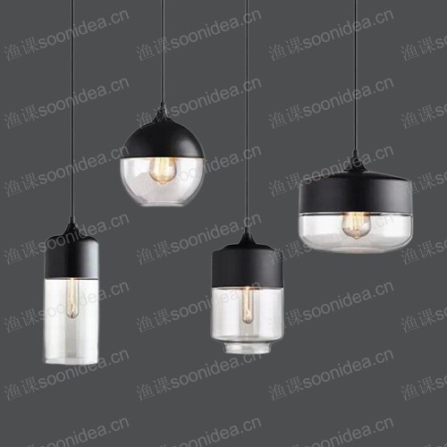 Modern Nordic minimalist chandelier
