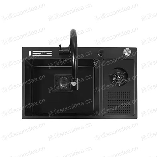 Single bowl high-pressure cup washing machine manual sink