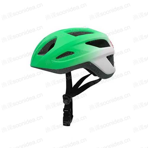 Adjustable buckle bicycle helmet