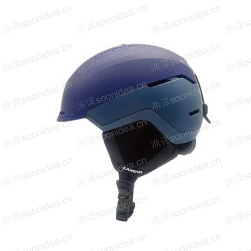 Ski helmet with goggles