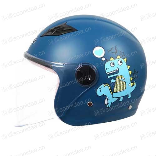 Children Retro Half Motorcycle Helmet