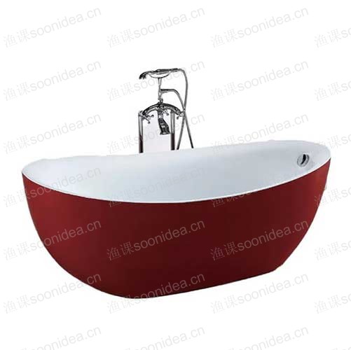 Acrylic whirlpool bathtub