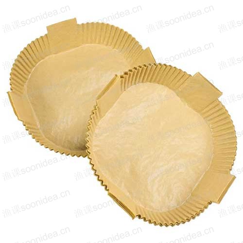 Square baking paper lined with air fryer