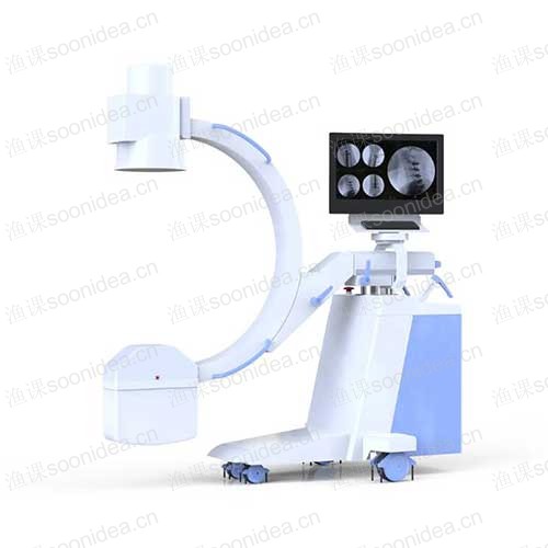 Medical digital C-arm fluoroscopy machine