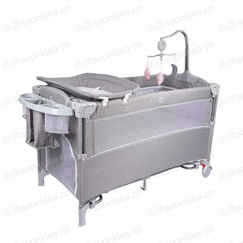 Metal baby crib