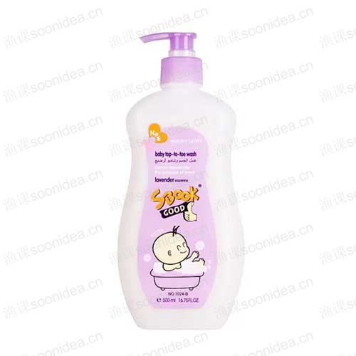 Natural and gentle baby shampoo and shower gel
