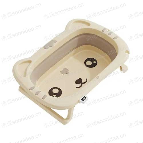 Baby bathtub with bracket temperature and buffering