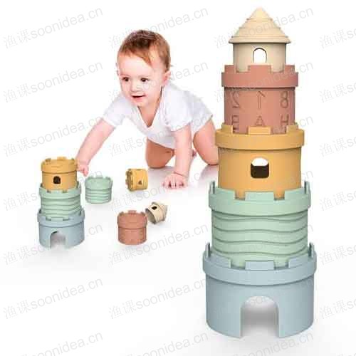 Stacked Castle Toys for Children Early Education