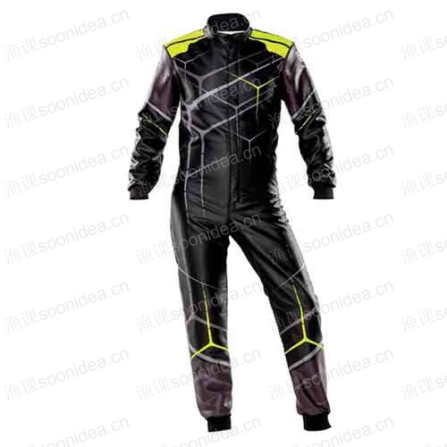 Customized fire-resistant Nomex kart racing suit
