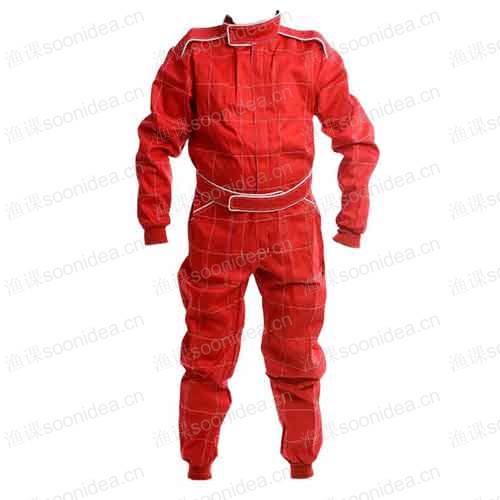 Integrated kart racing suit