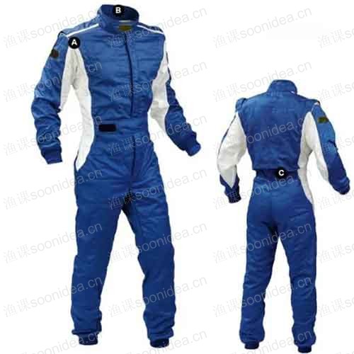 Racing suit leather cover jumpsuit