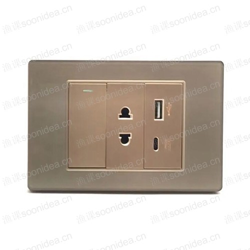Golden Wall Switch