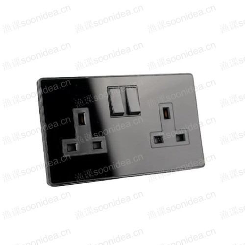 Screw free single pole electrical switch socket