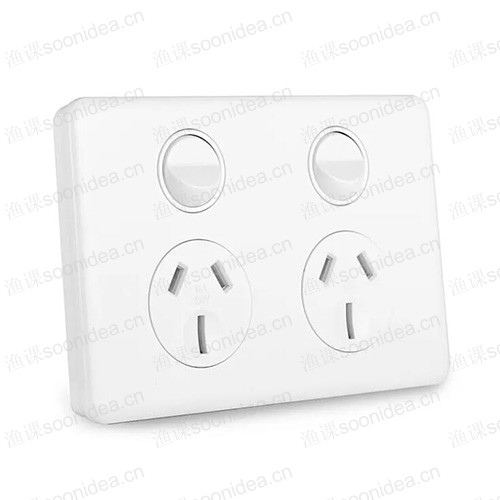 Standard wall socket switch