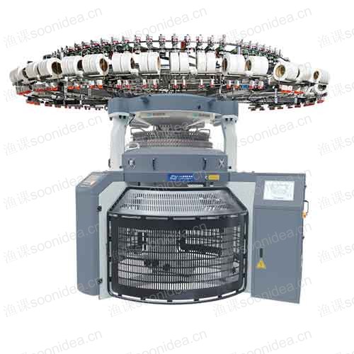 Interlock Jacquard Weaving Rib Transfer Knitting Machine