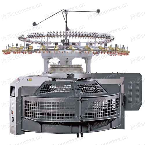 Open width circular knitting machine