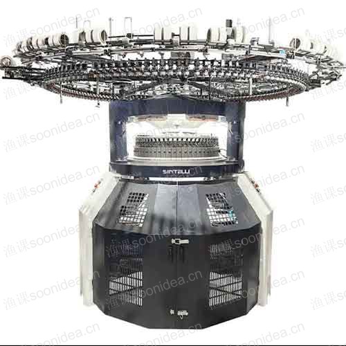 High speed double tube rotary knitting machine