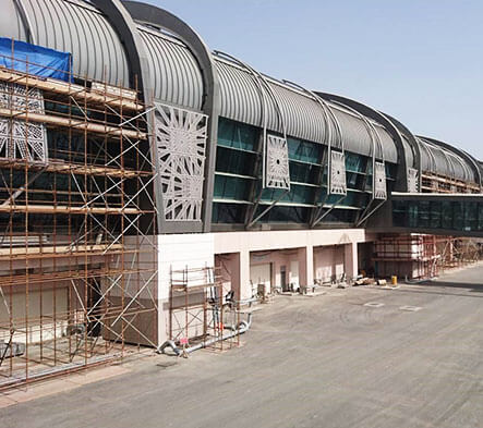 Aluminum Sheets for Airport Terminal Exterior Decoration