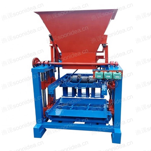 Small mobile brick machine