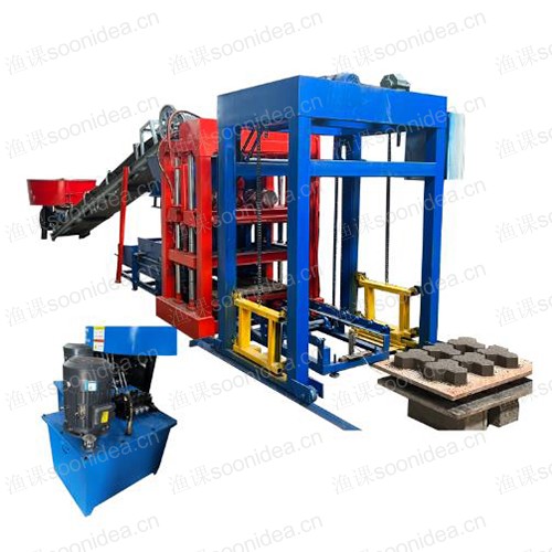 Small mobile brick machine