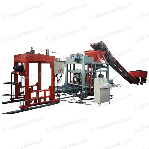 Small mobile brick machine