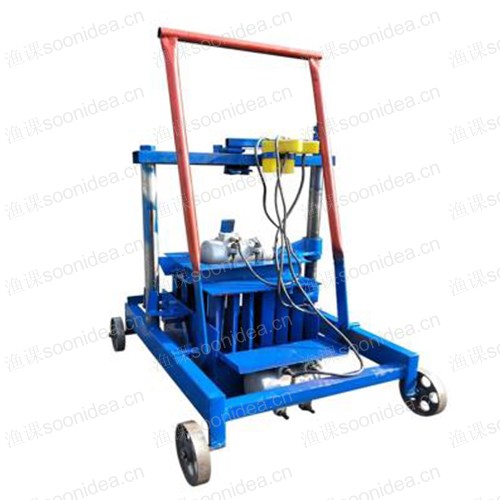 Small mobile brick machine