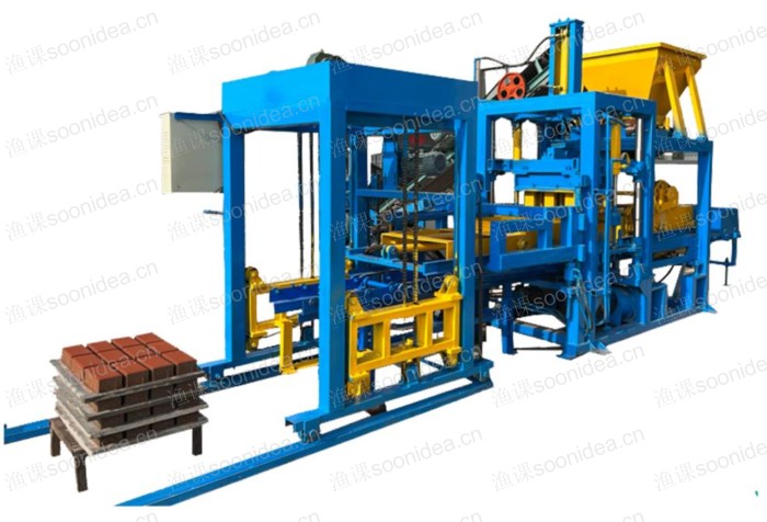 Small mobile brick machine