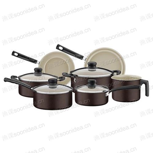 NON-STICK HARD-ANODIZED COOKSET