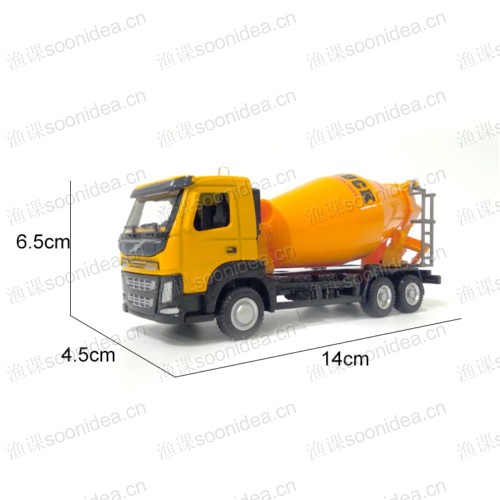 1 50 Construction diecast toy concrete mixer truck