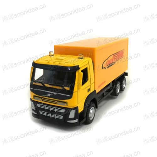 1 50 Alloy container truck sliding toy car